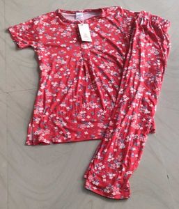 Floral Print Pajama Set