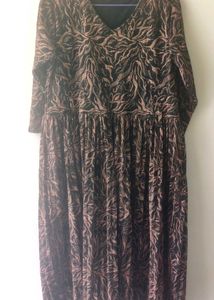 Elegant Printed Long Dress