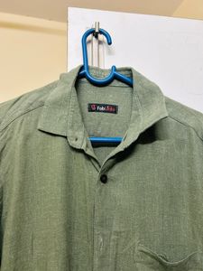 final sale🎉combo of Men's  Shirts - Green &amp; White