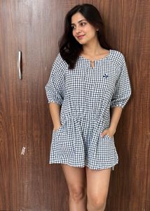 Chic Gingham Mini Dress