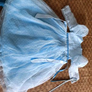 Sparkling Blue Princess Dress