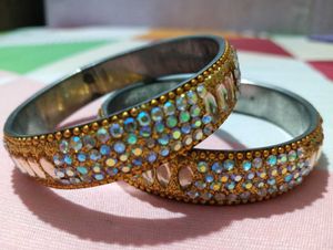 Embellished Gold Bangles😍🙂