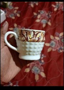 New Batik Design Ceramic Tea Cups (Set of 6)