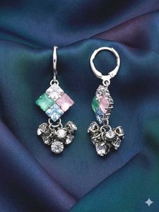 Elegant Drop Earrings with Charms