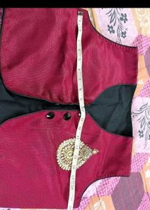 Ethnic Jacket &amp; Denim Vest Set