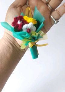 Miniature Flower Bouquet Keychain