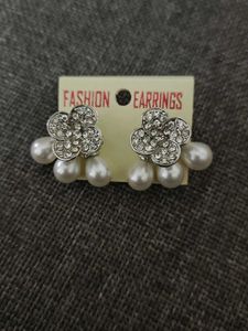 Pearl Flower Earrings
