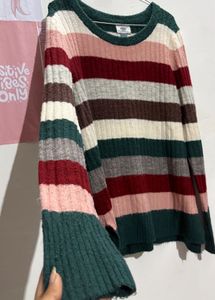 Striped Knit Sweater