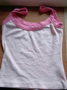 Pink Ribbed Tank Top