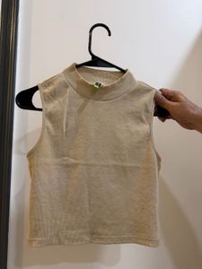 Sleeveless Mock Neck Top