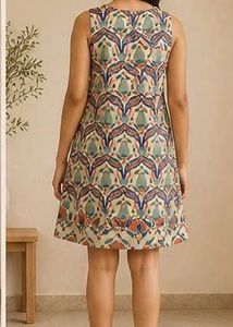 Patterned Sleeveless Dress