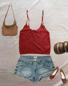 Knit Crop Cami Top