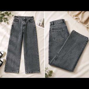 Stylish Wide Leg Denim Jeans