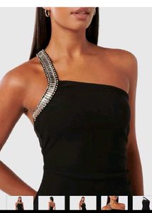 Elegant Black One-Shoulder Dress