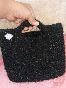 Sparkly Black Clutch Bag