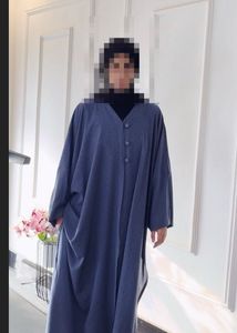 Elegant Blue Abaya Gown