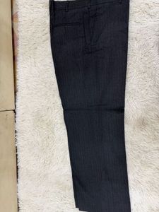 Men's Grey Striped Trousers