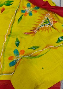 Kids Yellow Saree