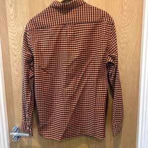 H&amp;M Men's Orange and Navy Shirt