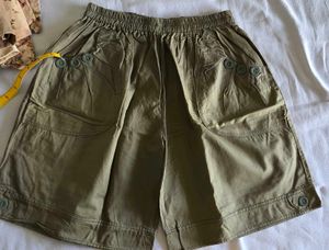 Olive Green Comfortable Shorts