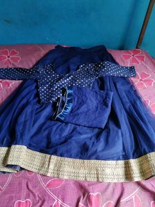 Royal Blue Lahenga choli