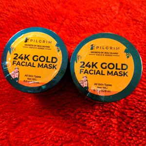Pilgrim 24K Gold Facial Mask pack of 2