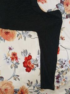 Black Textured Blouse