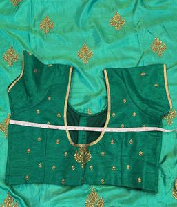 Beautiful 🌲Teal Saree with Blouse