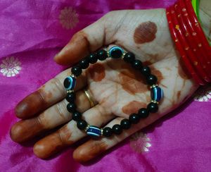 Black Shield Evil Eye Bracelet