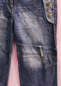 UNIQUE Y2K Embellished Wide Leg jeans