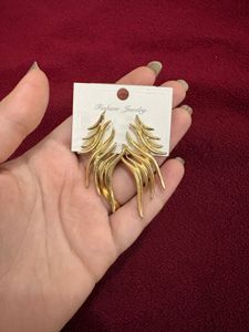 Stylish Gold-Tone Drop Earrings