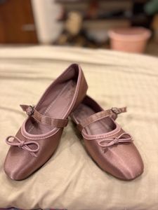 Elegant Rose Gold Ballet Flats