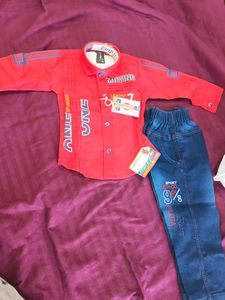 New Kids Outfit: Shirt & Jeans Set