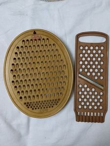 Vegetable Grater N Slicer to Make Chips. Set Of 2.