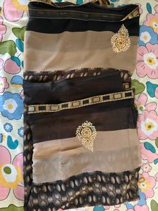 Elegant Saree with Embellishments
