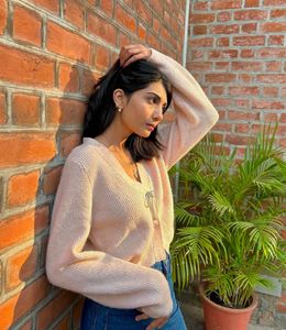 Chic Pastel Pink Cardigan