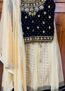 Girls Party Wear Lhga Choli With Dupatta Size 38