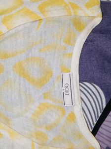 Yellow Printed Top
