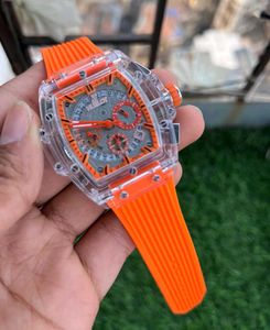 Hublot Orange Rubber Strap Watch