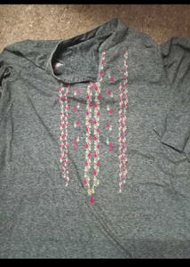 combo 2 Grey Embroidered Kurta