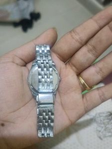 Classic Silver Analog Watch