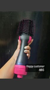 Hot hair brush dryer, straightner, styler