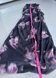 🍁Chic Floral Ruched Maxi Dress