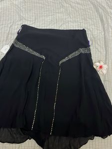 Elegant Black Skirt Y2k