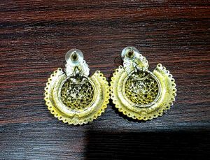 Kushal's Kundan Chandbali Earrings