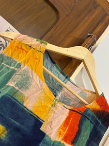 Abstract Print Sleeveless Top