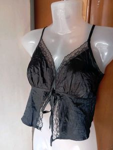 Satin Lace Cami Top