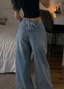 Trendy Wide Leg Jeans (colour darker )