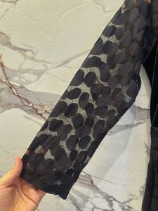 Elegant Black Velvet &amp; Mesh Dress