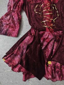 Princess Renaissance Dress with Gold Accents